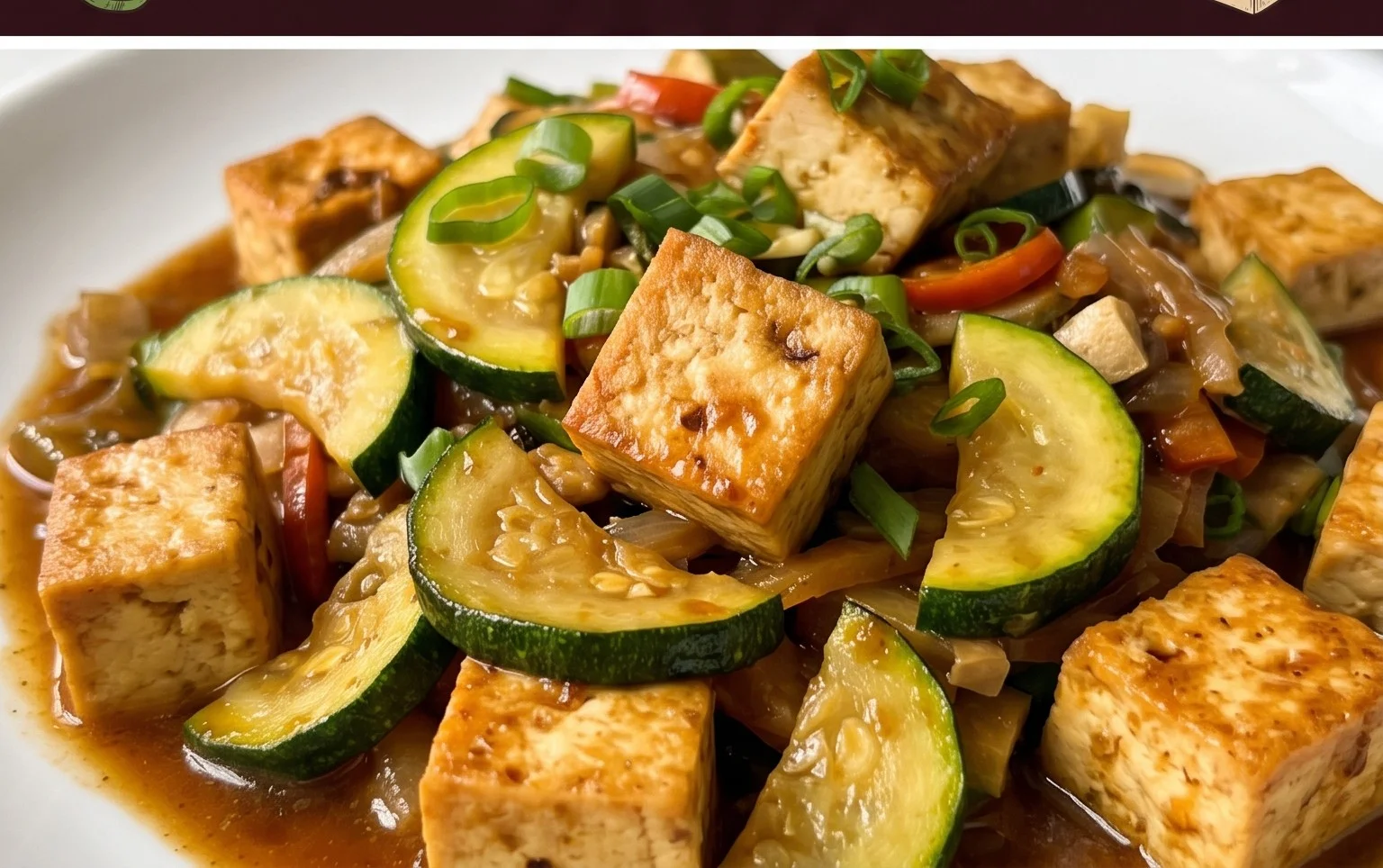 Zucchini Stir Fry With Tofu (Vegan)