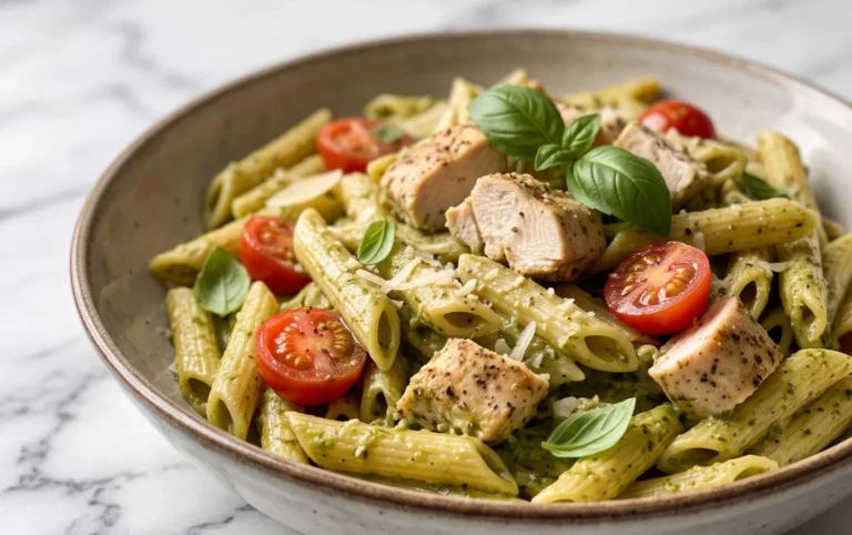 Creamy Chicken Pesto Pasta