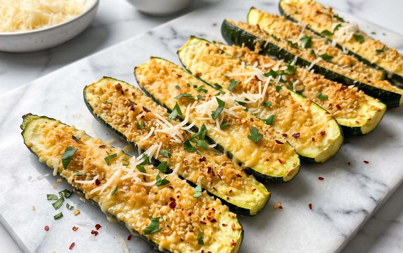Baked Parmesan Zucchini