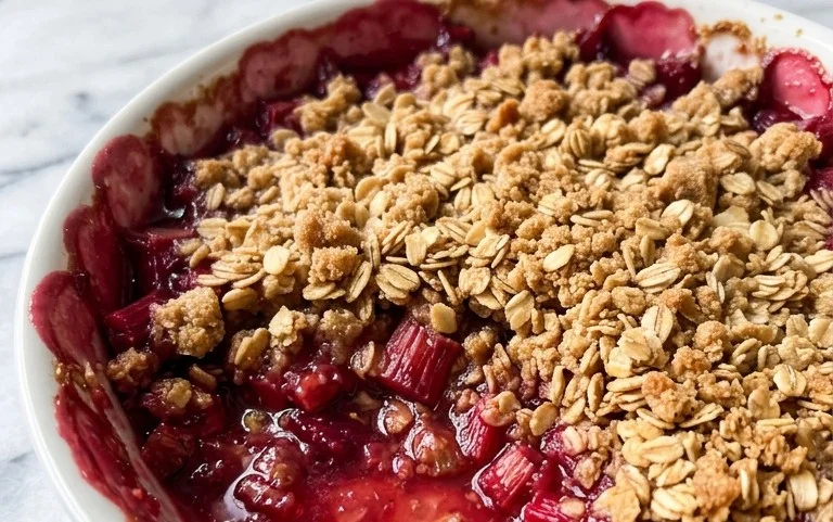 Easy Rhubarb Crisp