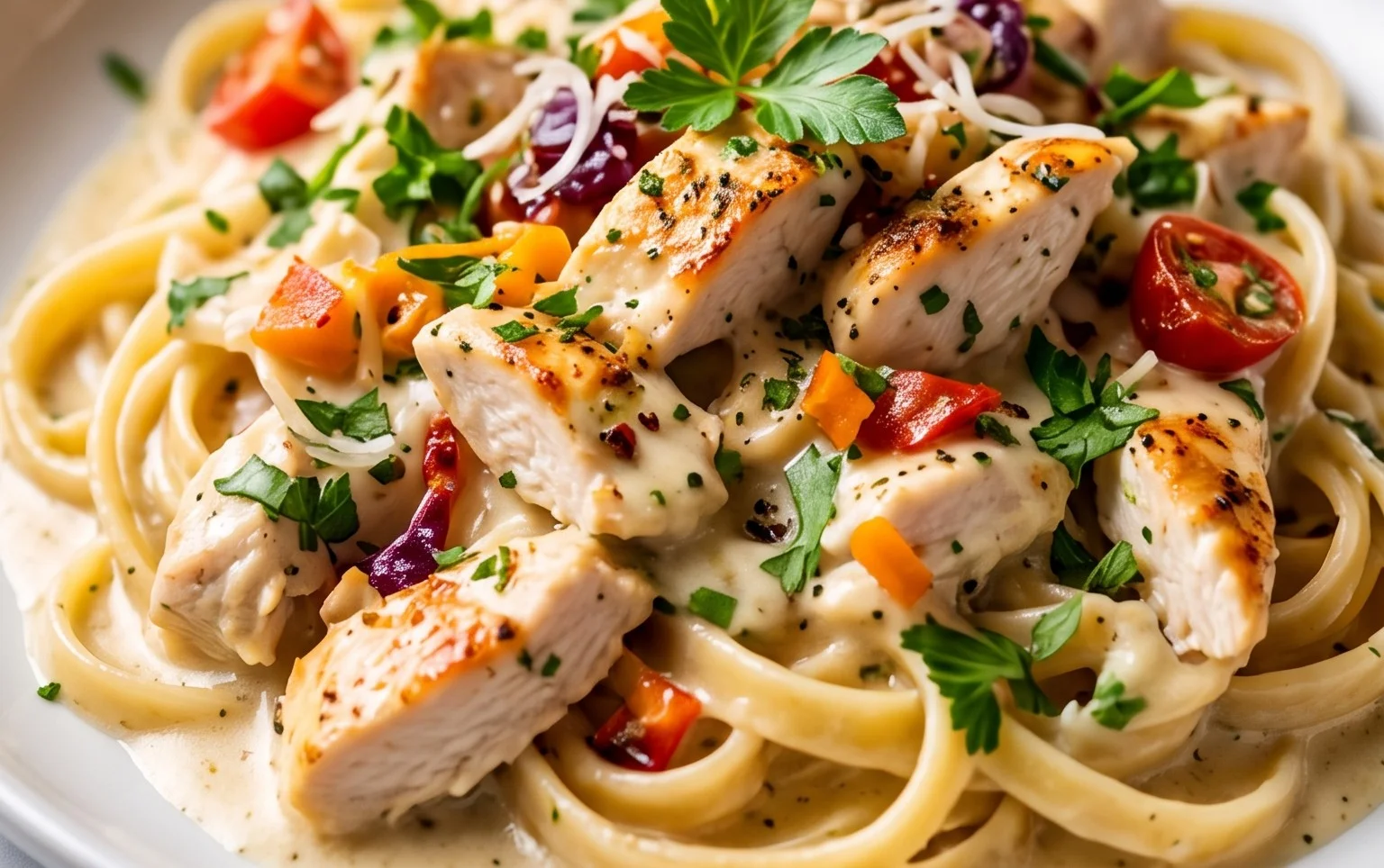 Low Calorie Chicken Alfredo