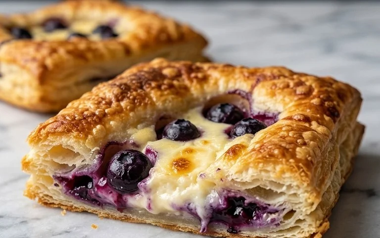 Blueberry Cream Cheese Puff Pastry