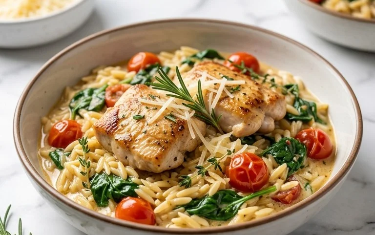 Chicken Orzo (30-Minutes, One-Pan)