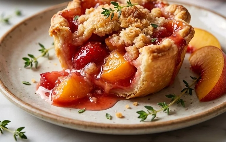 Strawberry Peach Pie Bites