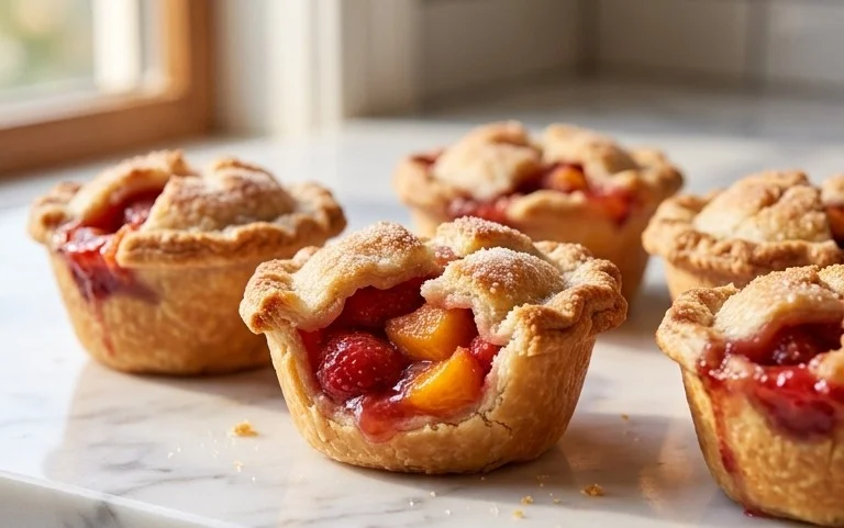 Strawberry Peach Pie Bites