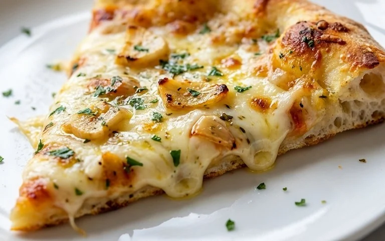 buttery garlic pizza
