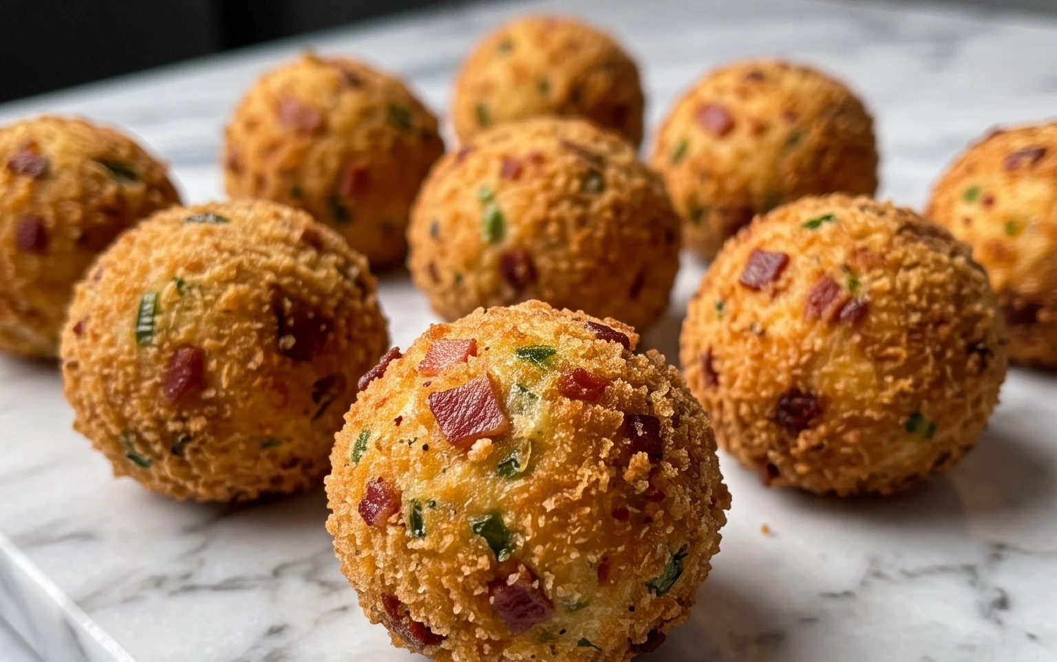 Beef Bacon Jalapeño Popper Cheese Balls