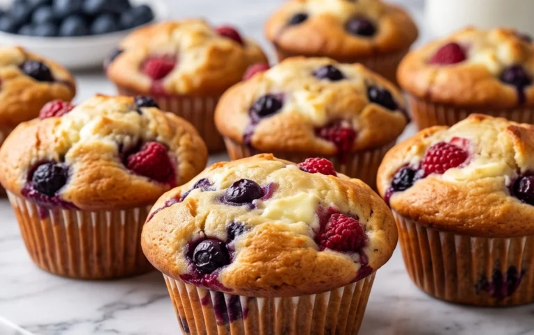 Berry Cream Cheese Muffins