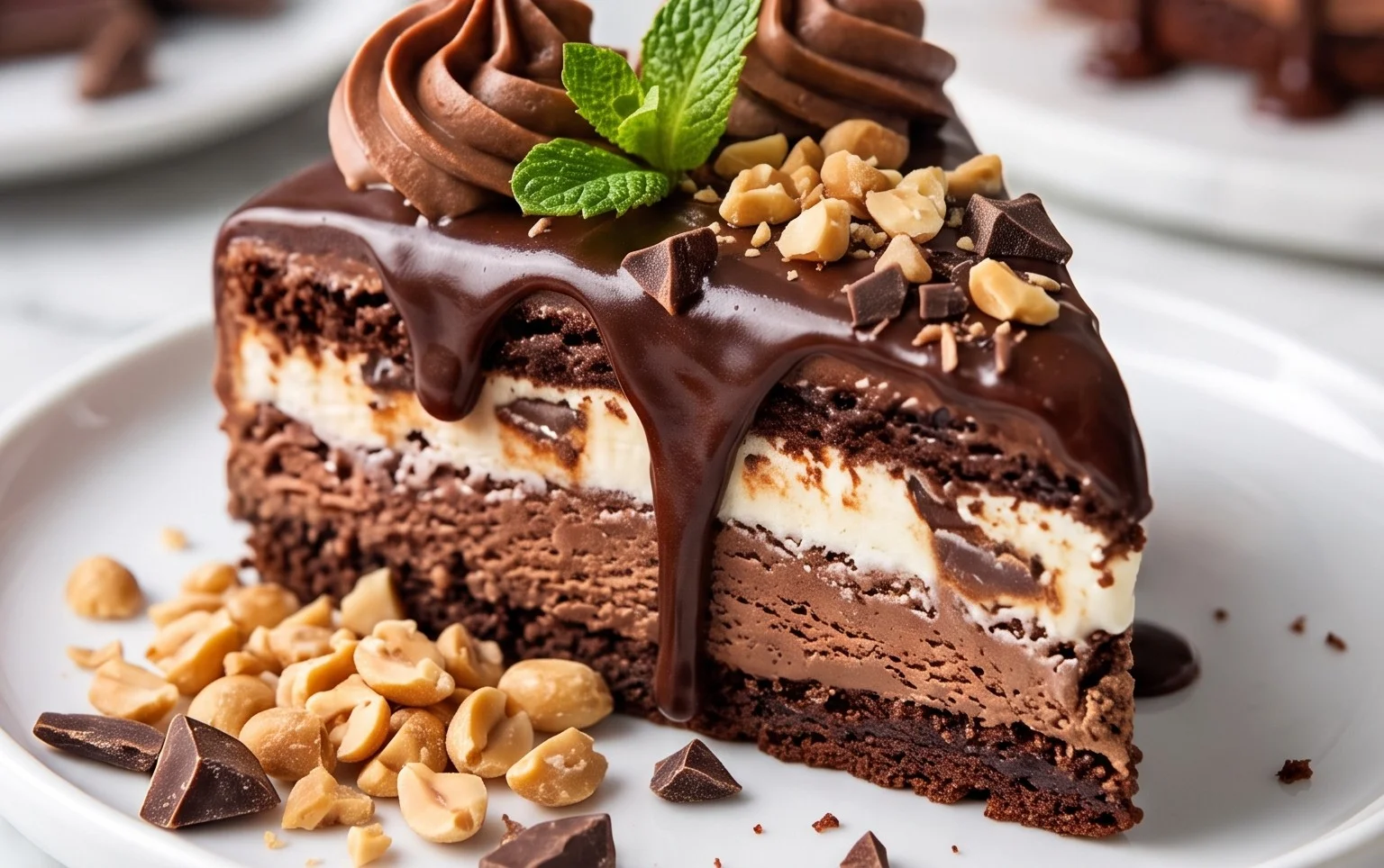 Buster Bar Ice Cream Cake