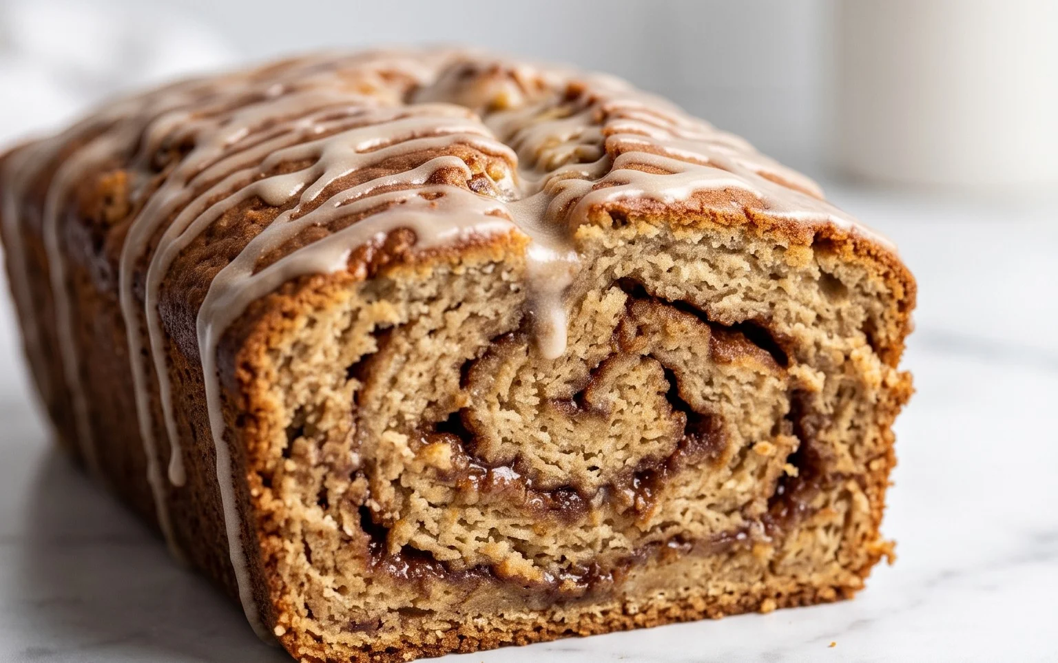 Cinnamon Roll Banana Bread
