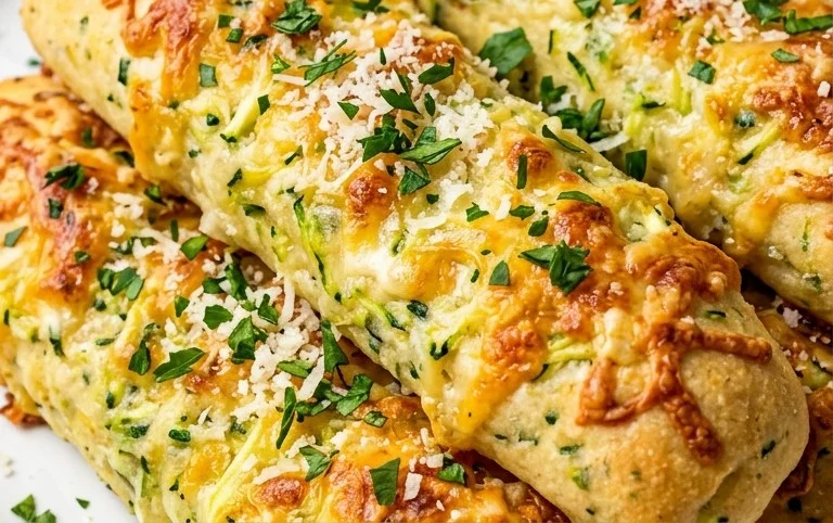 Cheesy Zucchini Breadsticks
