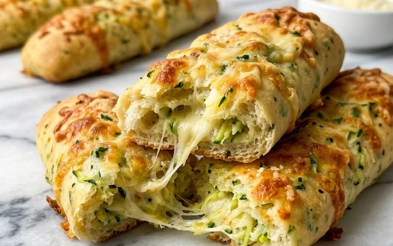 Cheesy Zucchini Breadsticks