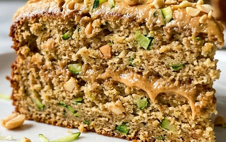 Moist Peanut Butter Zucchini Cake Recipe