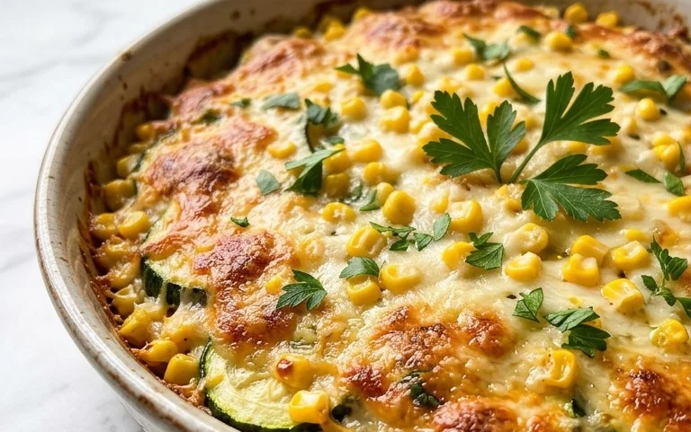 Zucchini Corn Parmesan Bake Recipe