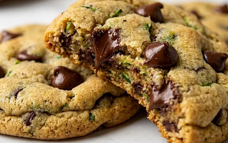 Soft Zucchini Cookies with Chocolate Chips