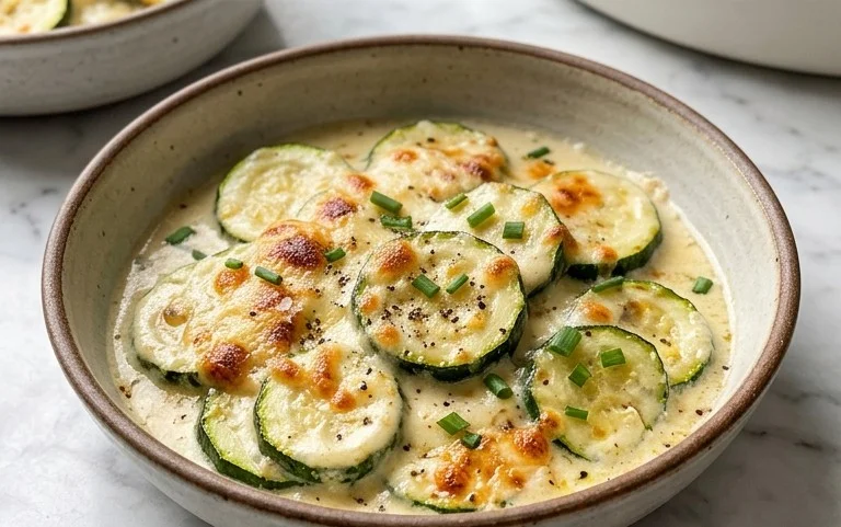 Creamy Parmesan Zucchini